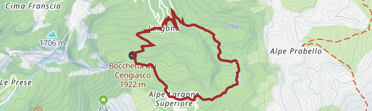 Route map: Mufule' Lake Ring